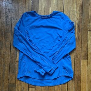 Janji Women's Blue Long Sleeve Running Top